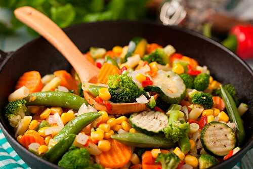 Wok de légumes, recette saine et rapide