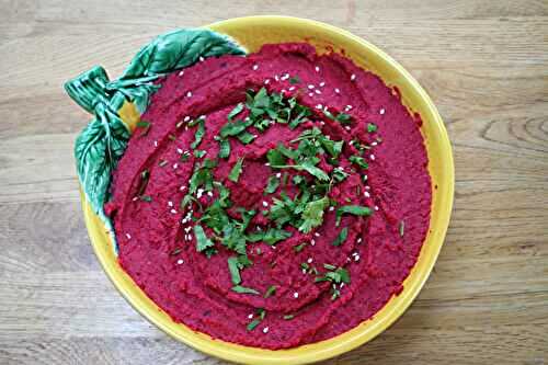 Recette du houmous de betteraves rouges