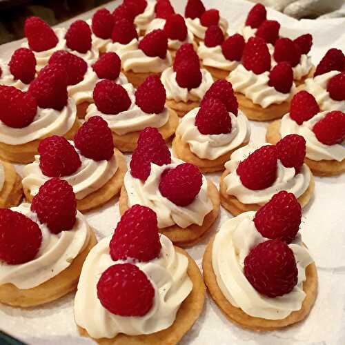 Tartelettes à la framboise (184 Kcal)