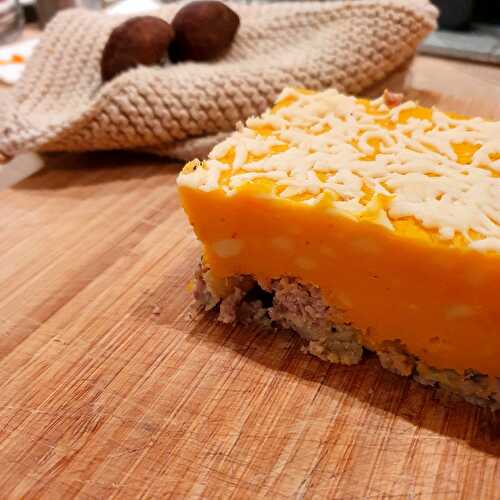 Hachis Parmentier de Potiron accompagné de châtaignes grillées au four (764 Kcal)