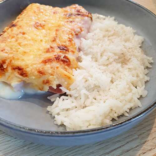 Poireaux façon gratin de chicon (béchamel légère) (650Kcal)