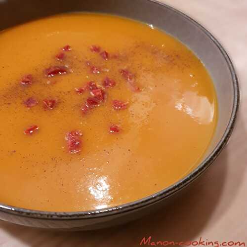 Soupe de butternut et chorizo (343 Kcal)
