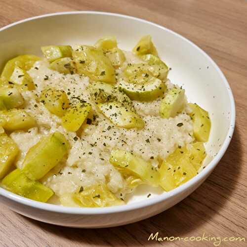 Risotto crémeux à la courgette