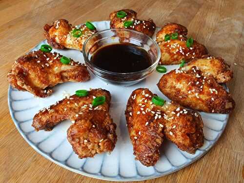 Crispy wings de poulet coréennes