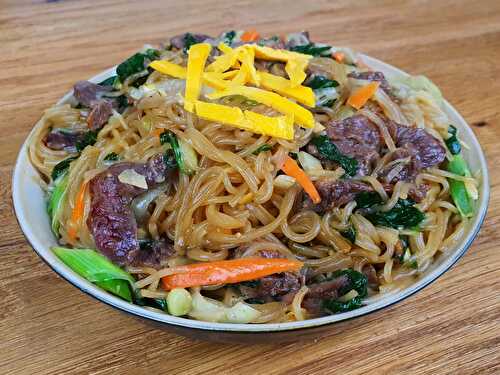 Japchae au bœuf