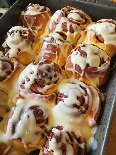 Recette des cinnamon rolls américains