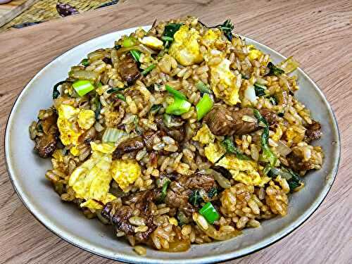 Riz sauté au bœuf à la chinoise