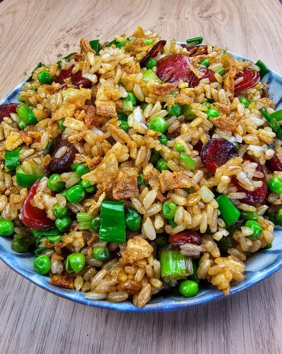 Riz sauté à la saucisse chinoise - 腊肠炒饭