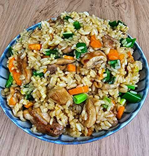 Riz sauté au poulet