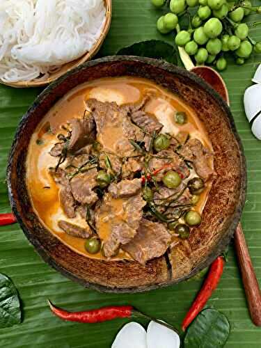 Authentique Curry de Boeuf Panang