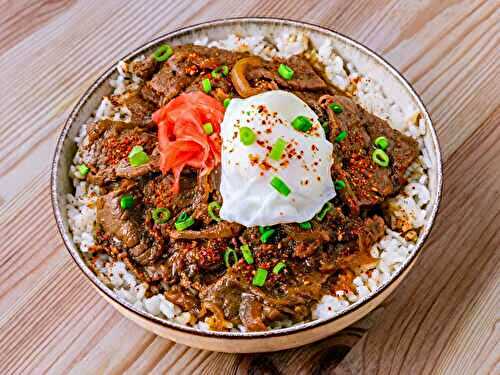 Gyudon - Bol de Riz et Boeuf Japonais