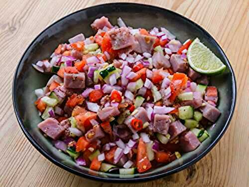 Kinilaw de thon (ceviche philippin)