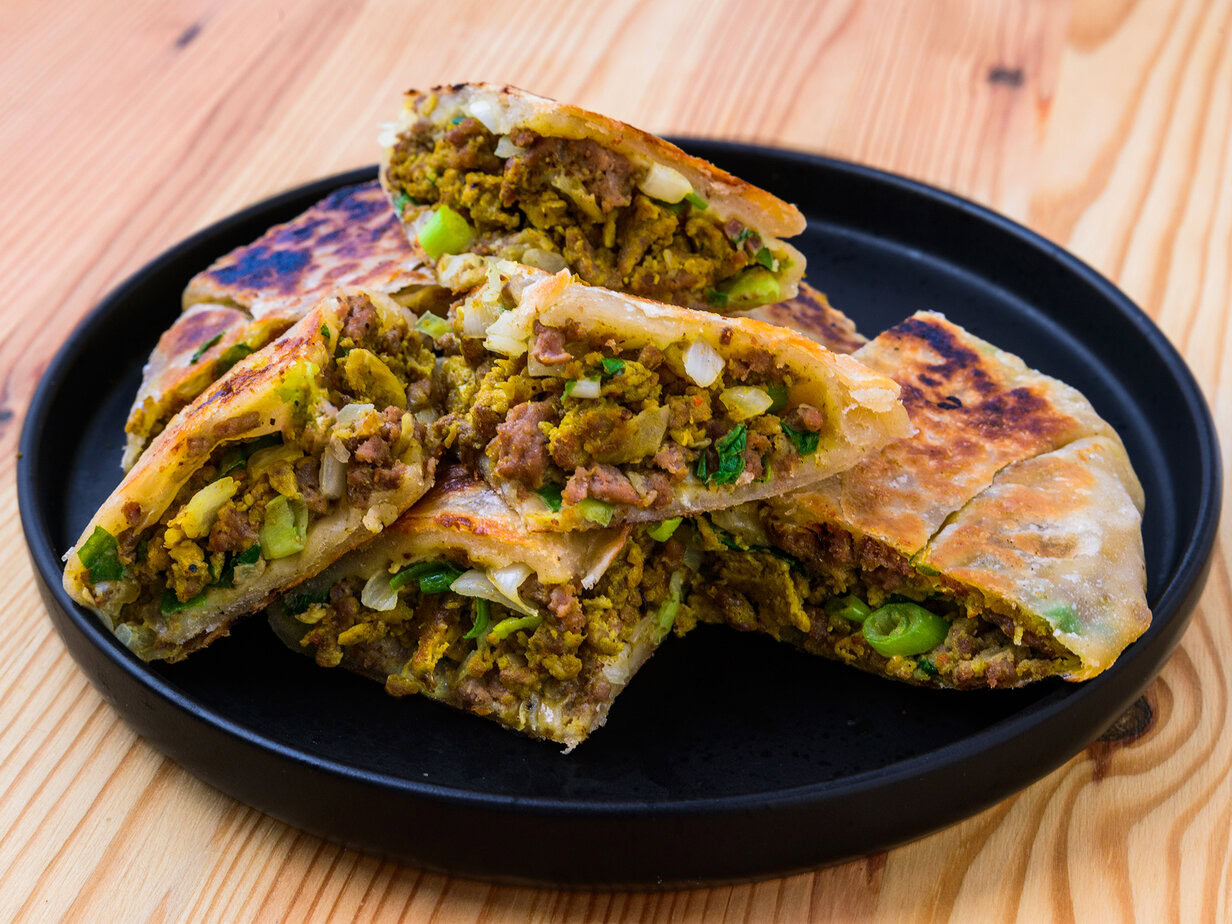 Murtabak au bœuf - crêpe farcie indonésienne