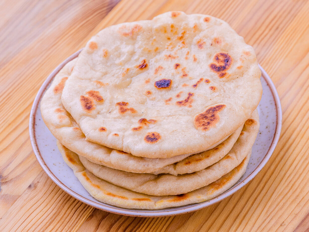 Naans maison à la poêle