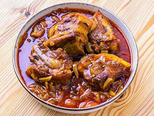 Authentique Vindaloo de porc (Goa)