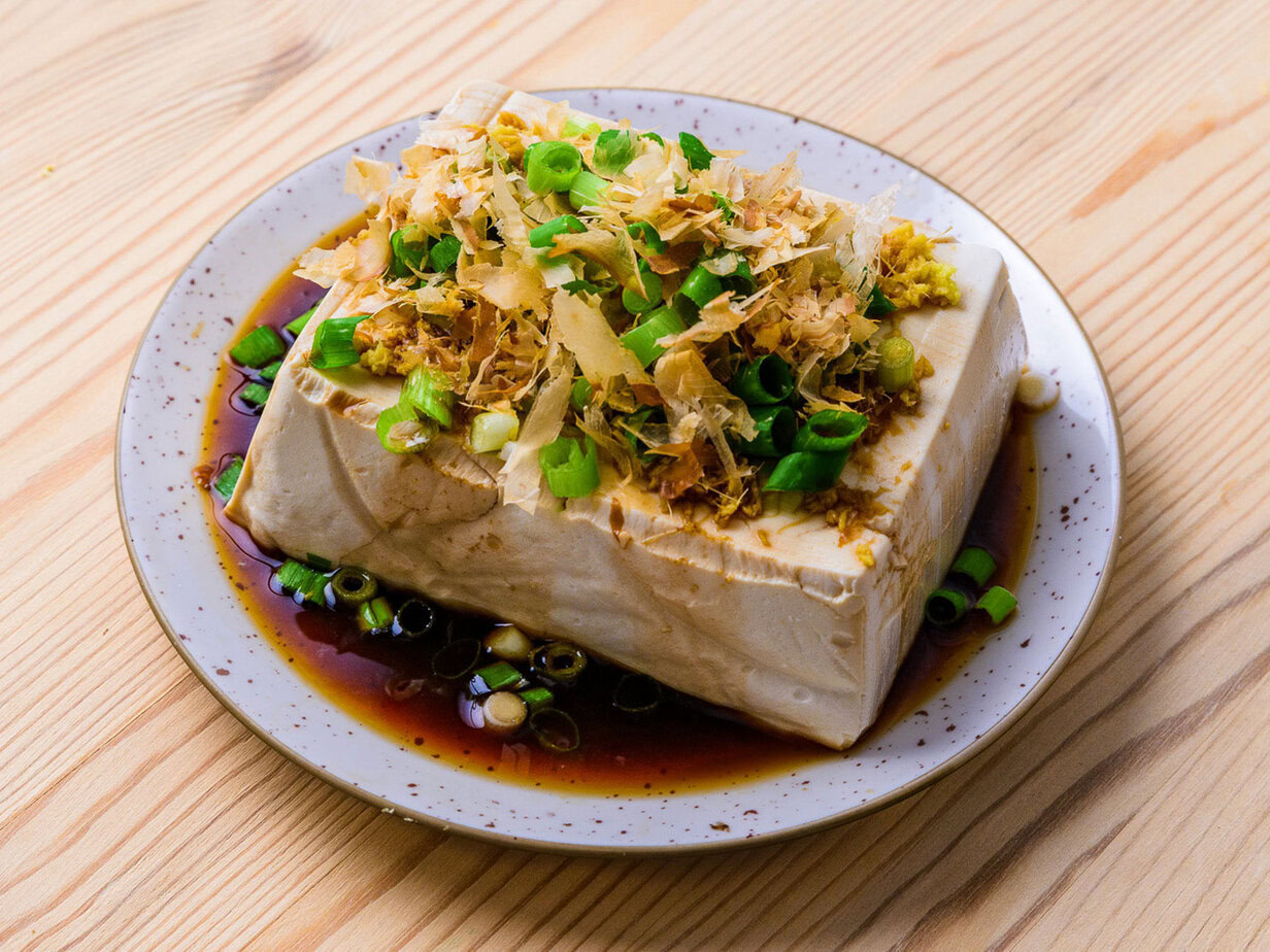 Authentique Hiyayakko - Tofu soyeux à la japonaise