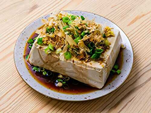 Authentique Hiyayakko - Tofu soyeux à la japonaise