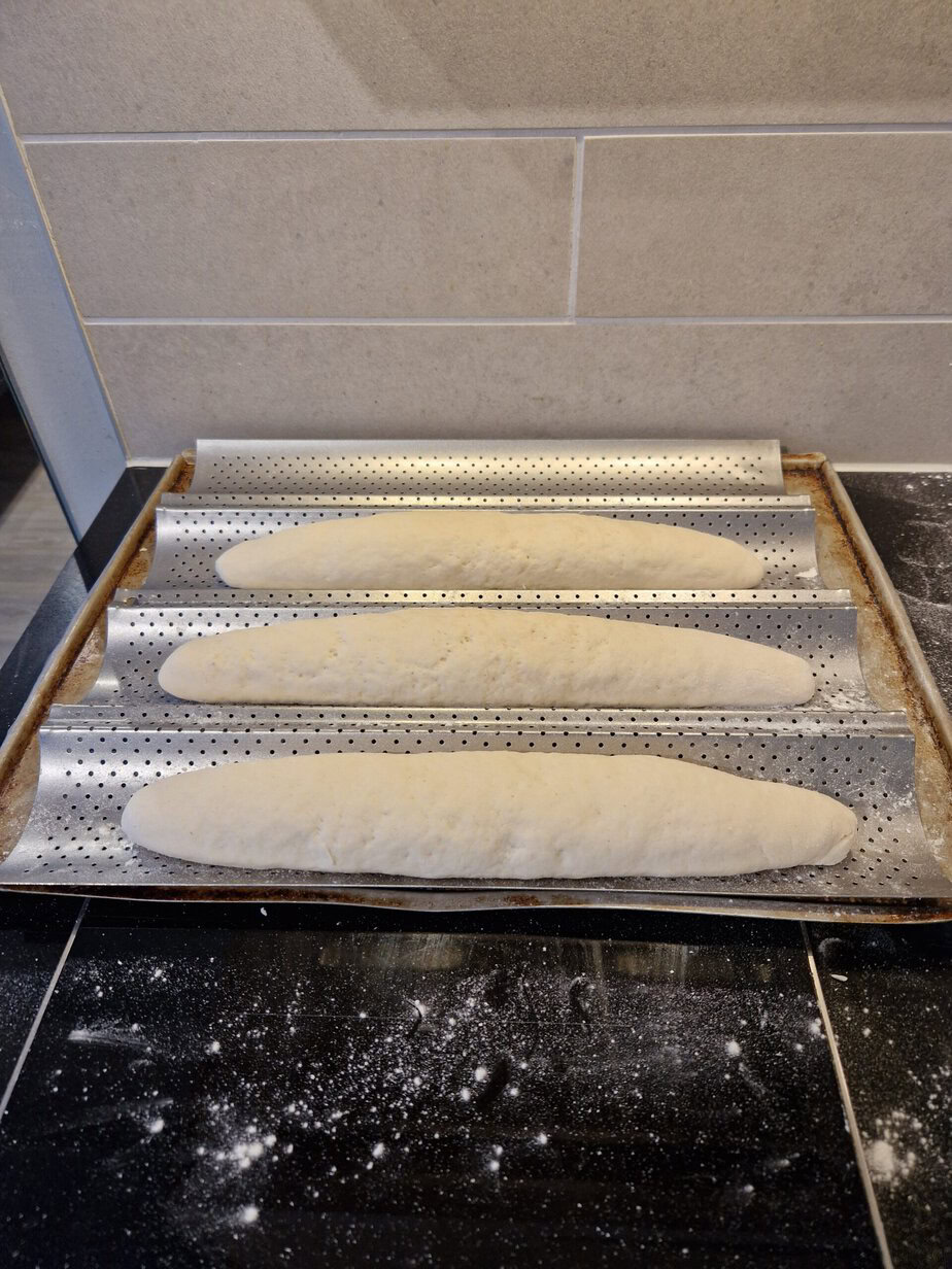 Baguette sans gluten sans pétrissage