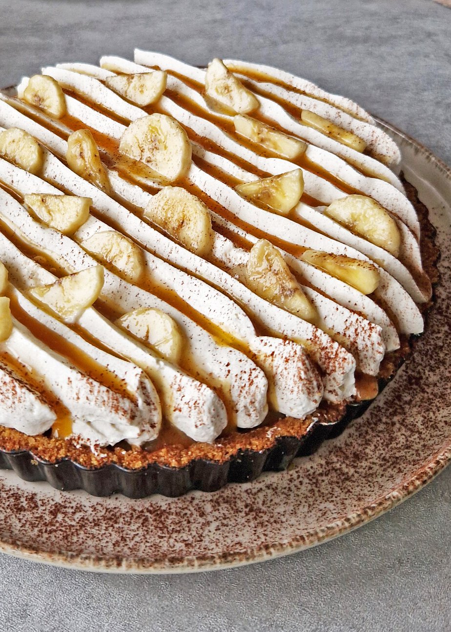 Banoffee pie vegan à la ganache café (sans gluten)