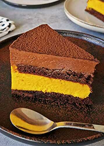 Gâteau à la courge sans gluten à 3 couches
