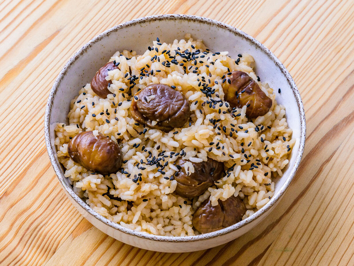 Kuri gohan - riz japonais aux châtaignes
