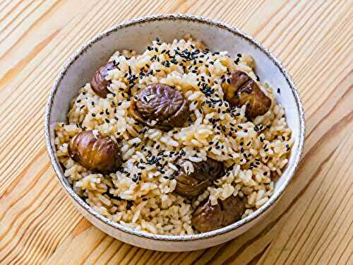 Kuri gohan - riz japonais aux châtaignes