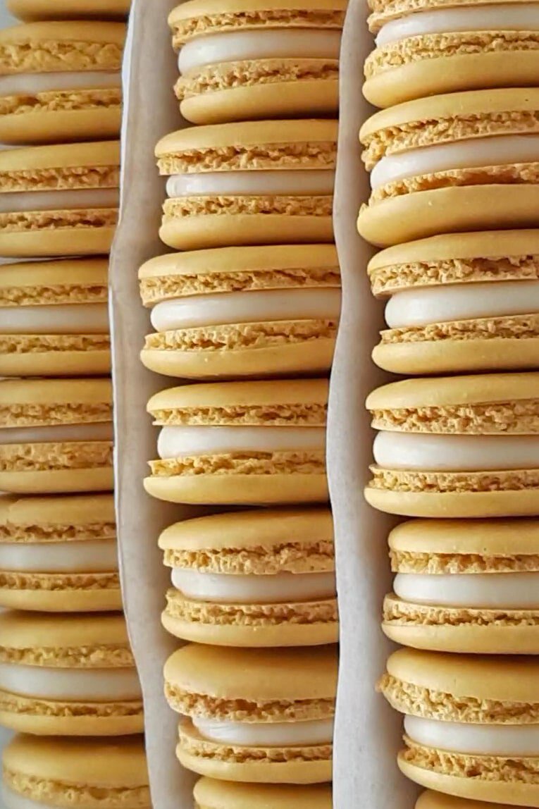 Macarons sans lactose à la crème au citron (sans gluten)