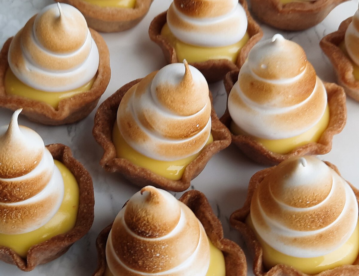 Mini tarte au citron meringuée sans gluten