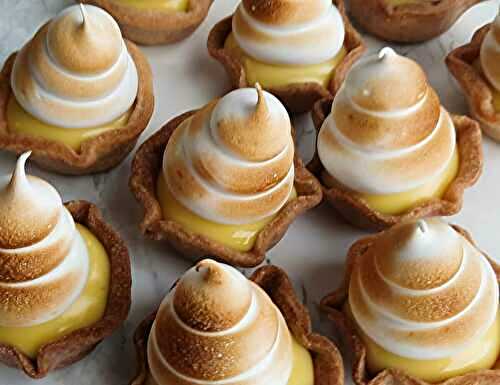 Mini tarte au citron meringuée sans gluten