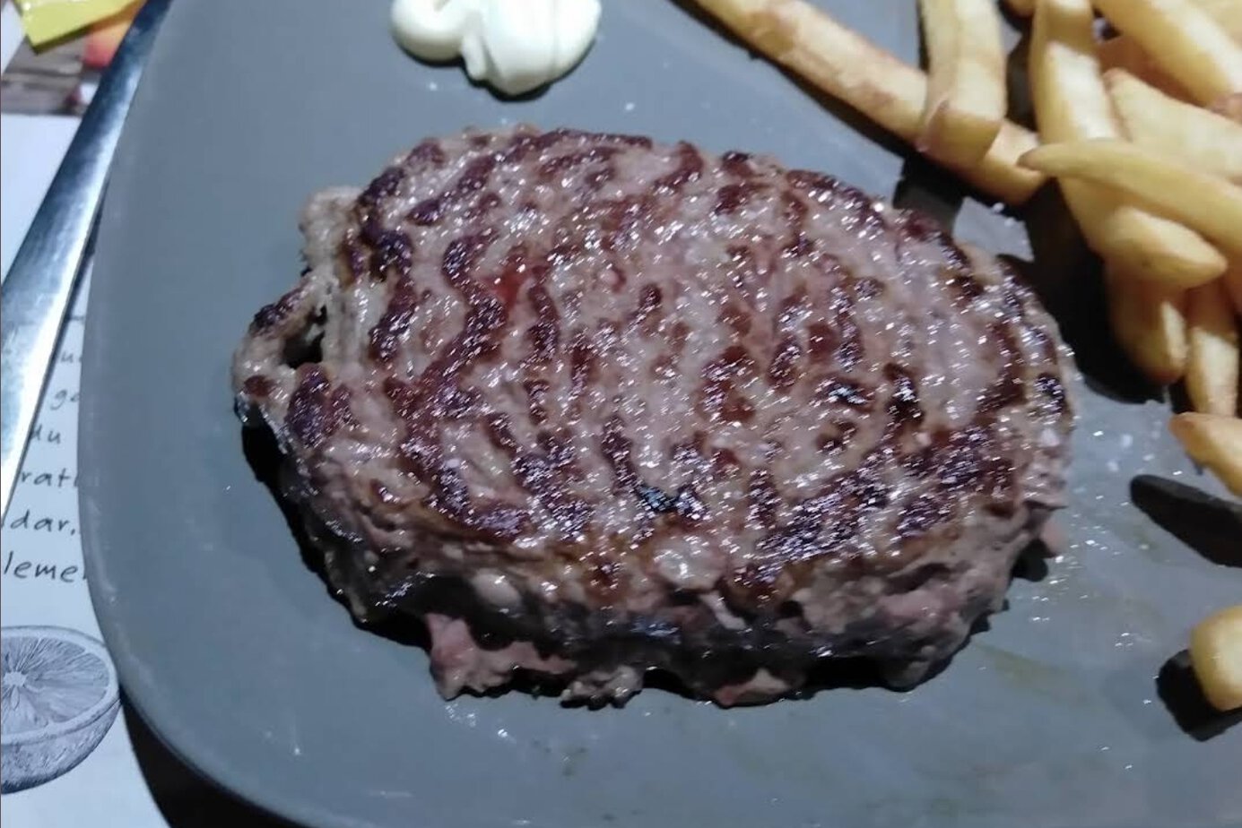 Steak haché au air fryer