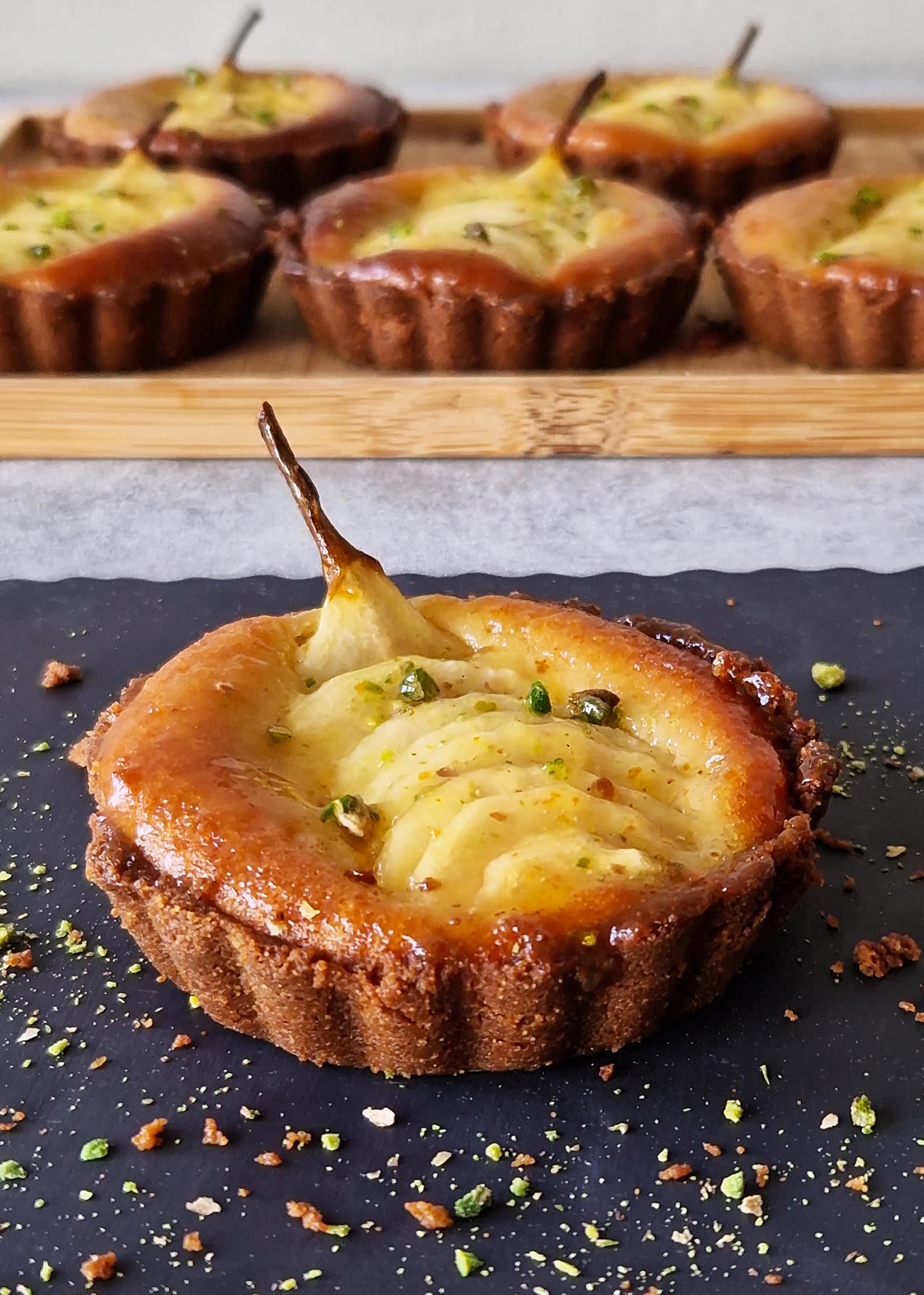 Tarte poire frangipane sans gluten