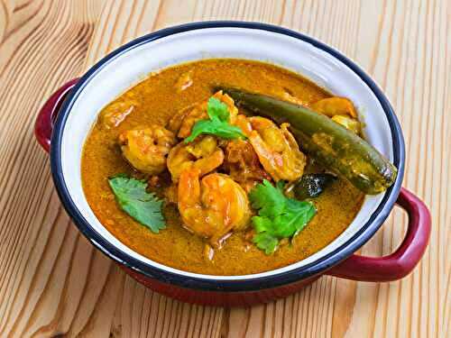 Crevettes au curry coco