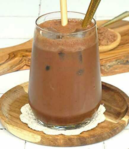Chocolat glacé au lait d'amande