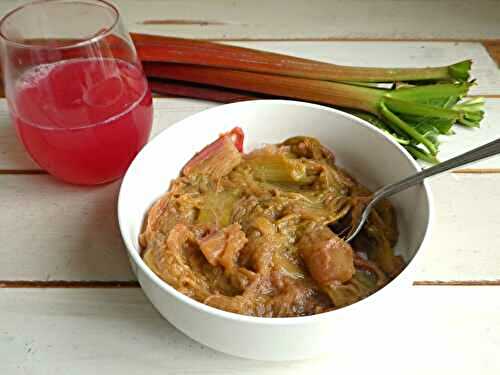 Compote de rhubarbe sans sucre