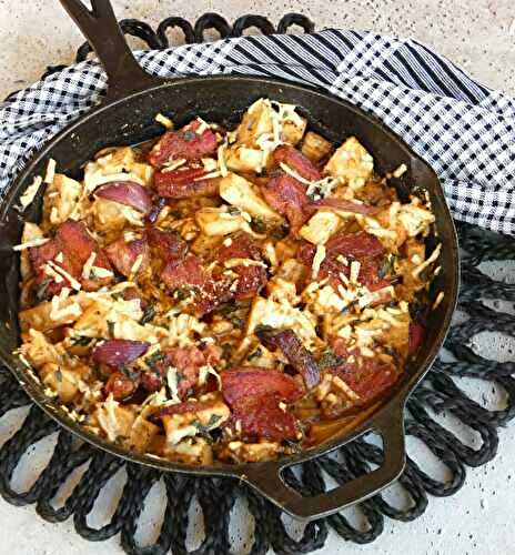 Gratin de céleri-rave au lard fumé et au pecorino