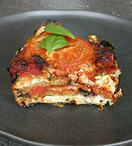 Lasagnes d'aubergines à la feta et au pecorino (keto)