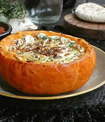 Potimarron farci au camembert