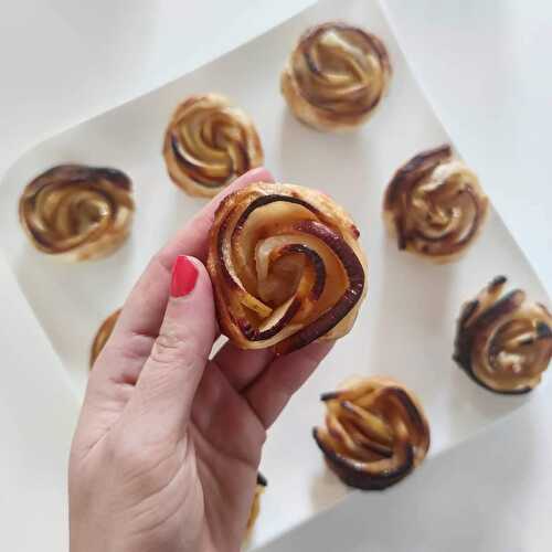 Pommes en forme de bouton de rose