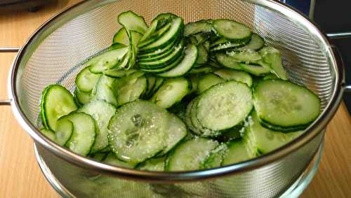 Concombre mariné à la danoise ou “agurkesalat”