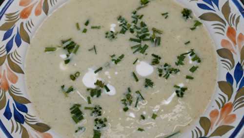 Crème de courgettes glacée