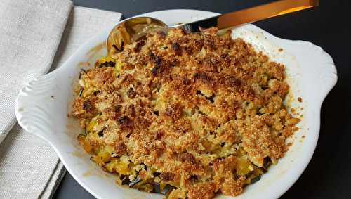 Crumble de courgettes sucré