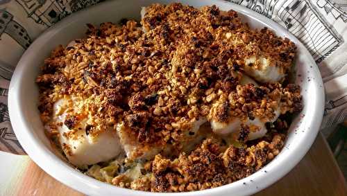 Crumble de poisson au chorizo