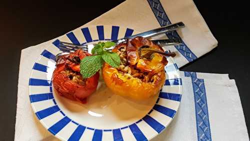 Gemista, tomates et poivrons farcis à la grecque - Mariatotal