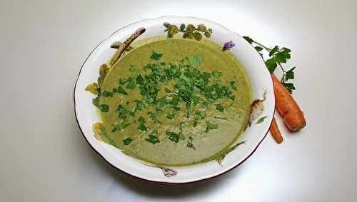 Potage aux fanes de carottes