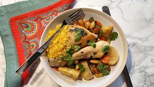 Poulet aux navets façon tajine