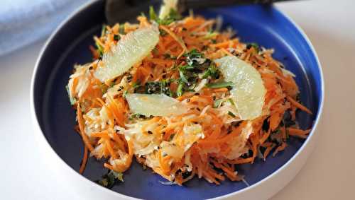 Salade de carottes, fenouil et sésame noir