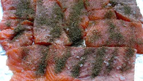 Saumon en gravlax