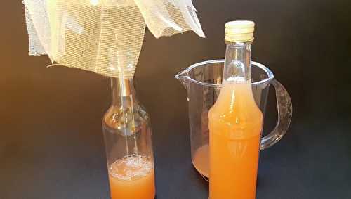 Sirop de fruits avec les épluchures, sans sucre ajouté