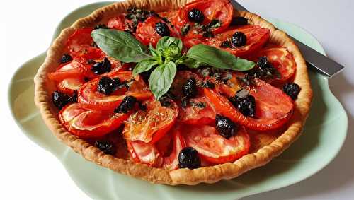 Tarte à la tomate et moutarde