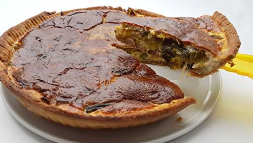 Tarte aux poireaux et au saint-félicien